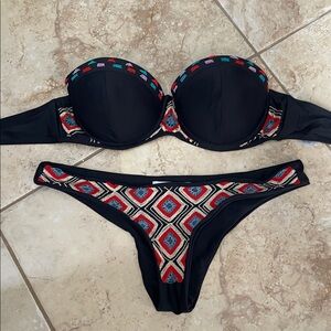 Anthropologie Beach Riot embroidered bandeau